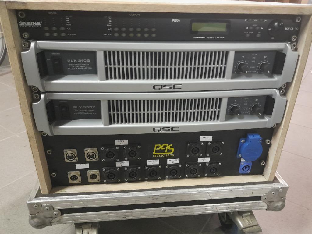 Versterkerrack QSC PLX, Ophalen, Zo goed als nieuw, 1000 watt of meer, P.A.