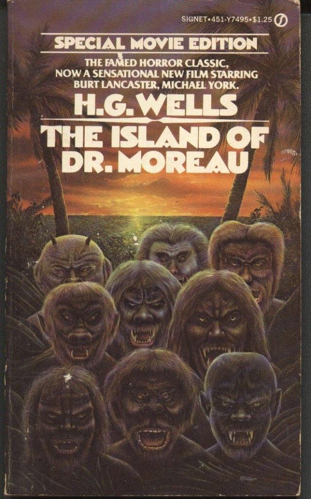 Vintage science fiction-HG Wells-The island of Dr. Moreau, Envoi, Utilisé, HG Wells