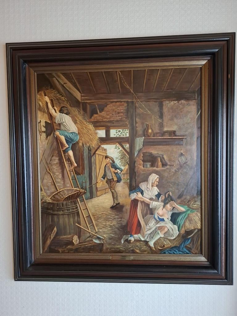 Schilderij Gaston Quidousse 110x120cm, Ophalen