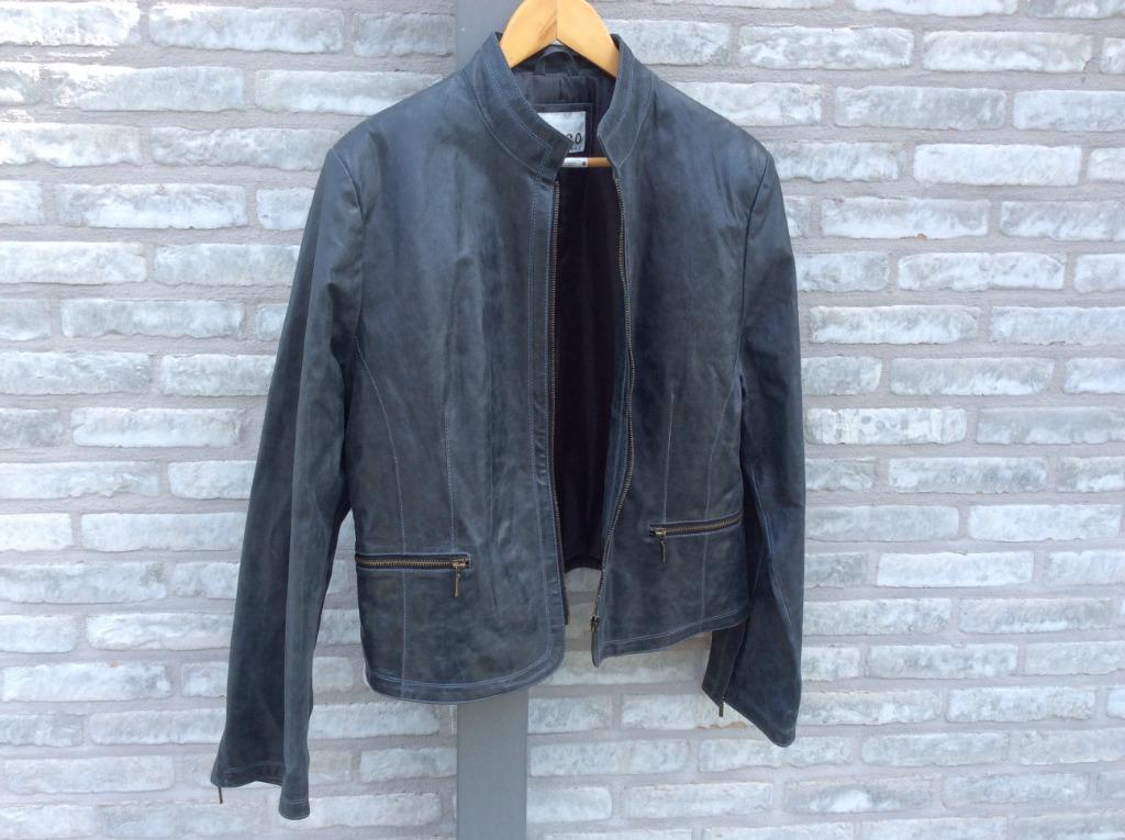 VESTE  EN CUIR POUR FEMME, ISACO, Enlèvement, Porté, Taille 46/48 (XL) ou plus grande
