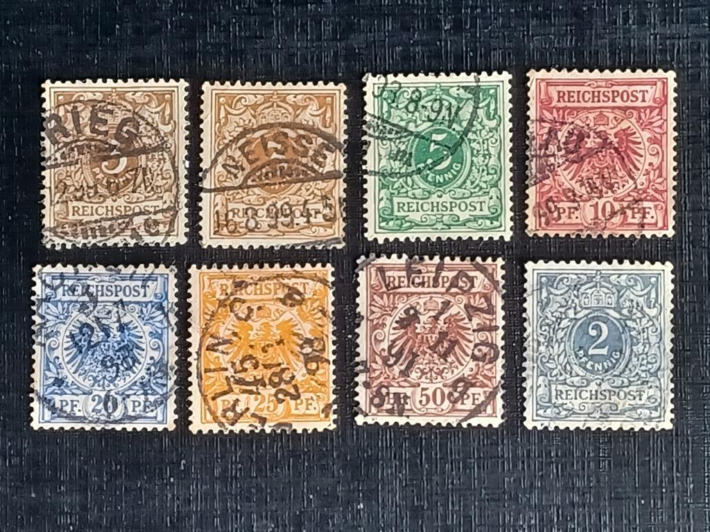 Postzegels  Duitse Rijk, Ophalen of Verzenden, Duitse Keizerrijk, Gestempeld