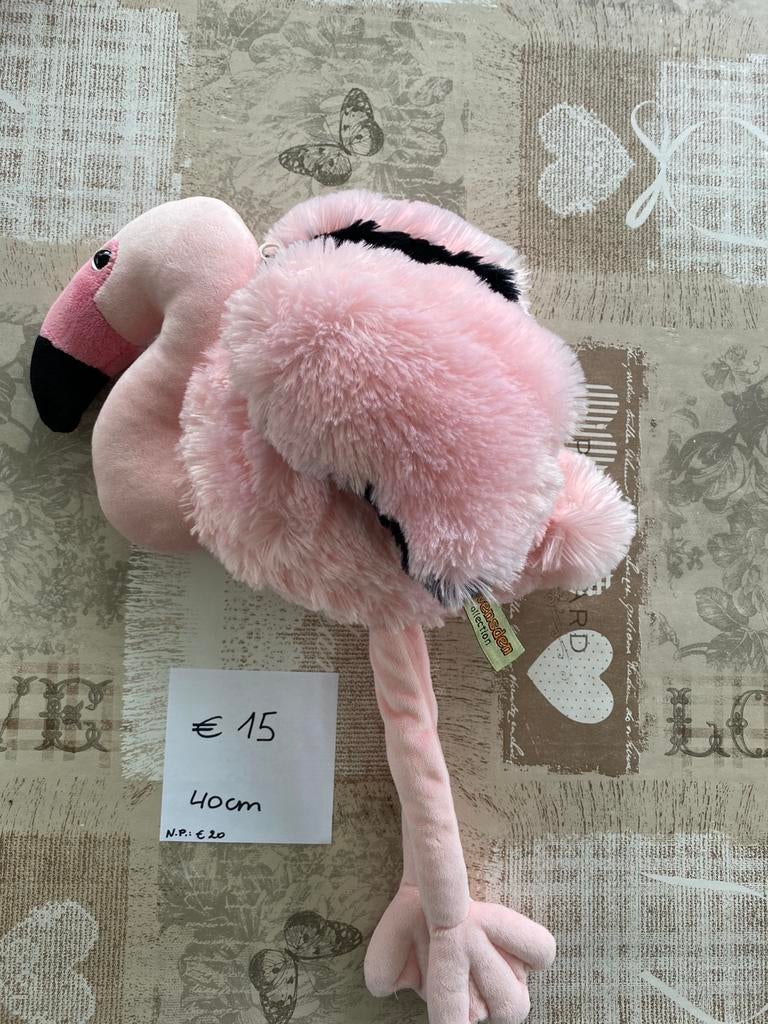 Knuffel flamingo, Kinderen en Baby's, Speelgoed | Knuffels en Pluche, Ophalen, Nieuw