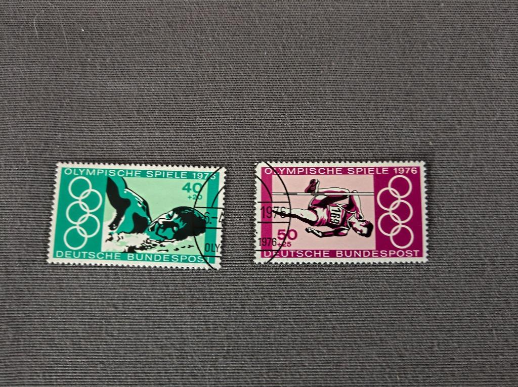 POSTZEGELS DUITSLAND SPORT TE KOOP 1976 AFGEPRIJSD, Enlèvement ou Envoi, RFA, Affranchi