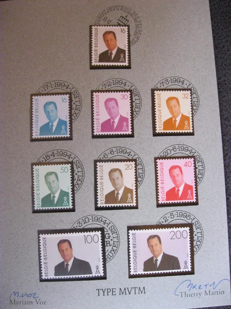 postzegels Koning Albert II, Postzegels en Munten, Postzegels | Europa | België, Ophalen of Verzenden