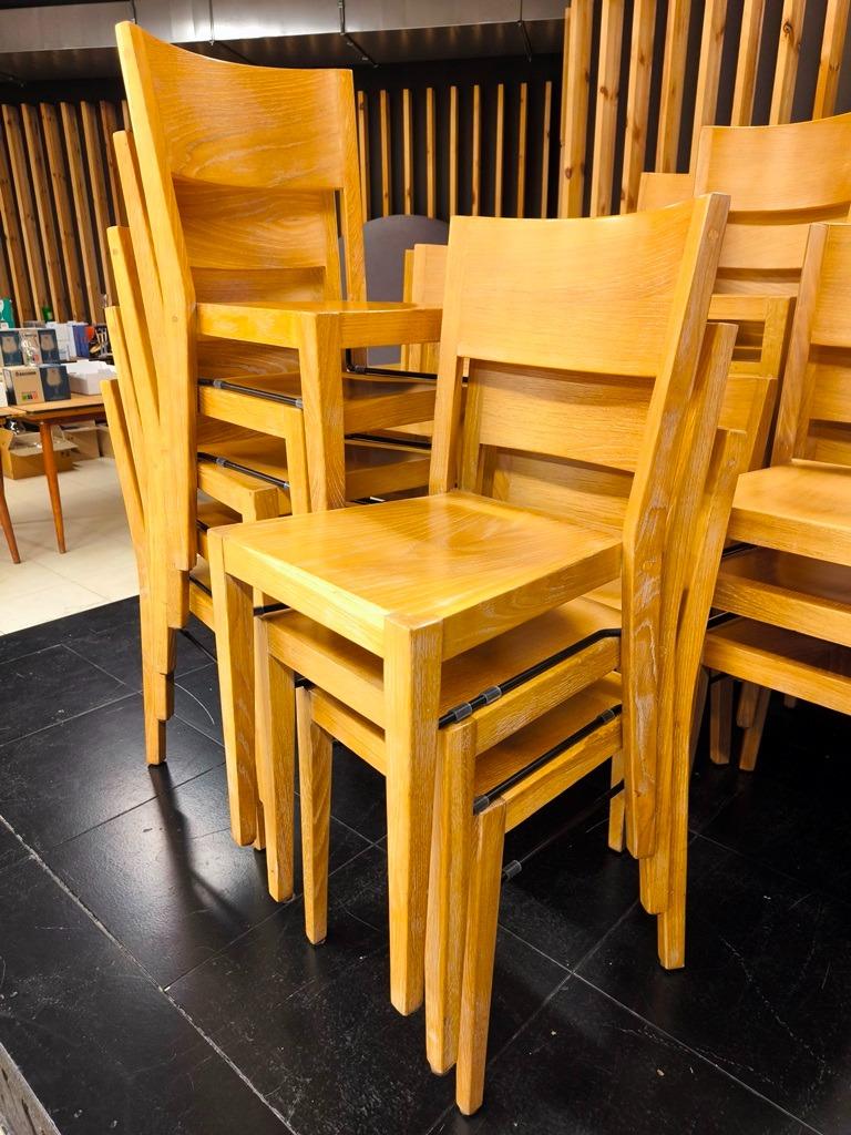 Houten stoelen 'Hutten', Huis en Inrichting, Stoelen, Ophalen, Gebruikt, Overige kleuren, Hout