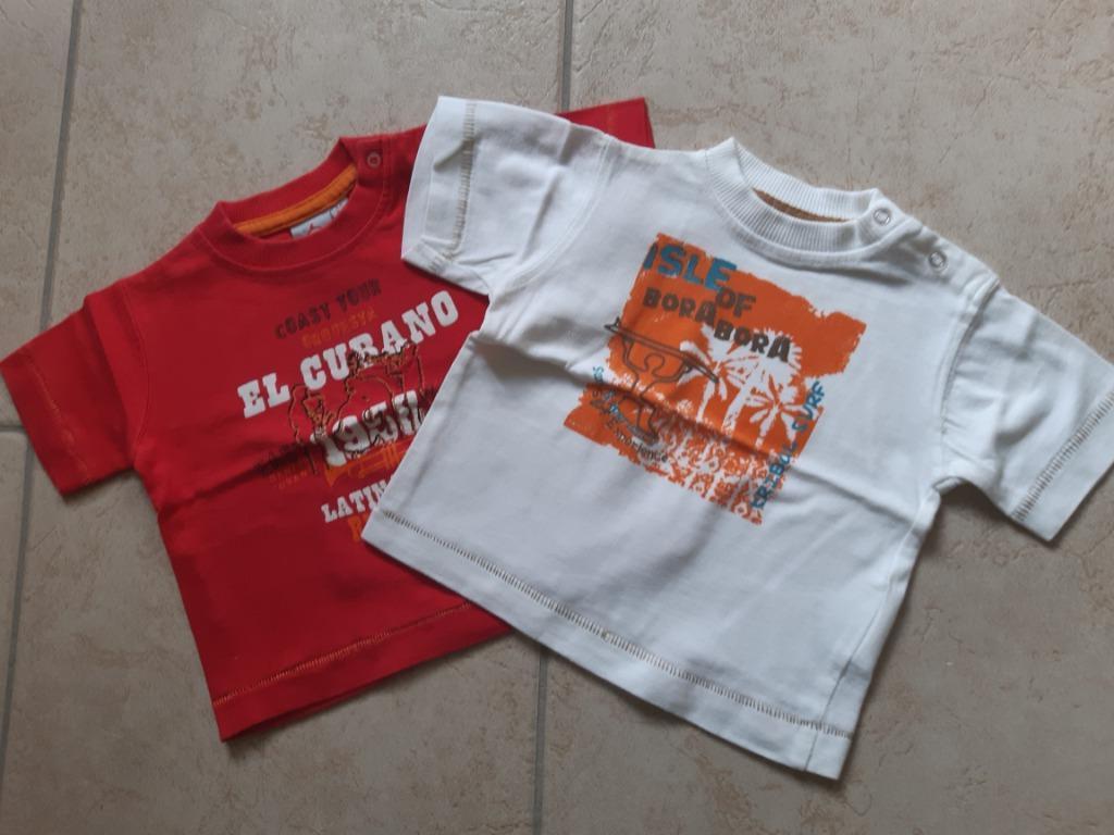 2 T-shirts Beebies (maat 68), Gebruikt, Ophalen of Verzenden, Jongetje, Shirtje of Longsleeve