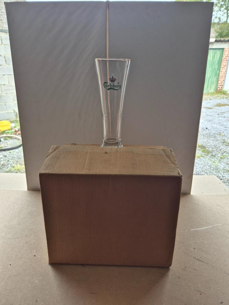 Verre Carlsberg (modèle 8), Collections, Marques de bière, Enlèvement ou Envoi, Utilisé, Verre ou Verres, Autres marques
