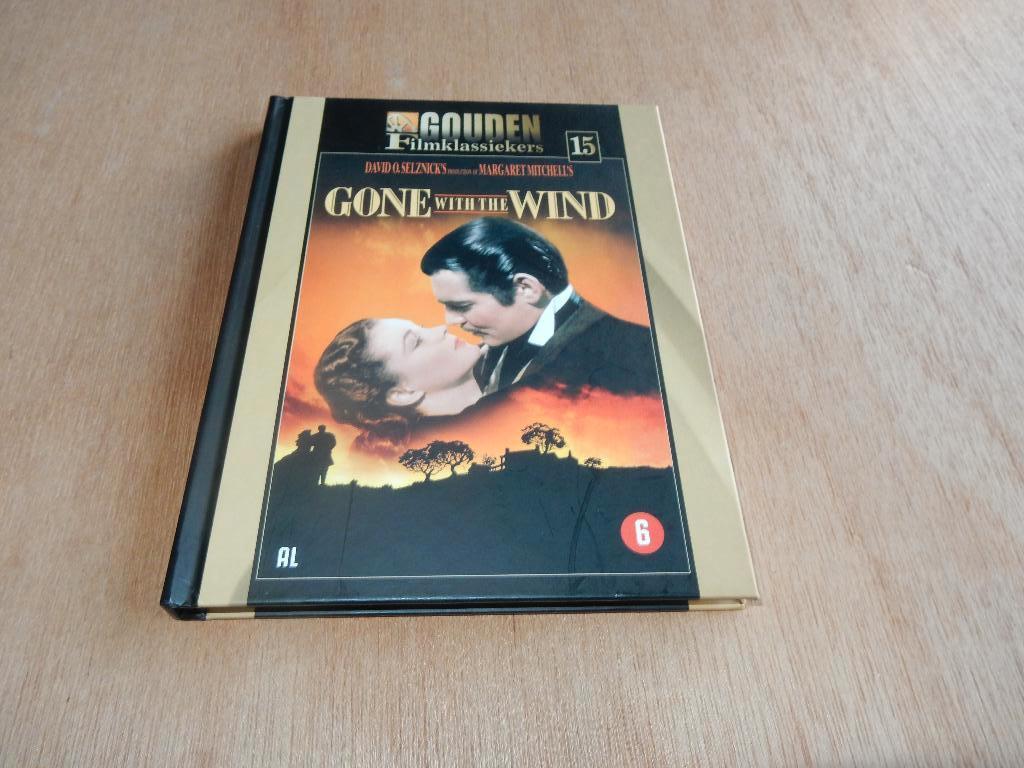 nr.1315- Dvd: gone with the wind - gouden klassieker-1939, Cd's en Dvd's, Drama, Ophalen of Verzenden, Zo goed als nieuw, Vanaf 6 jaar