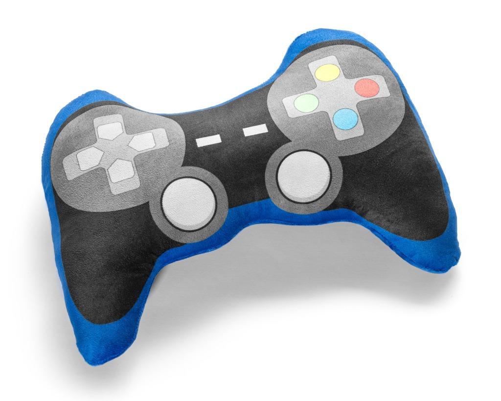 kussen gamecontroller, Huis en Inrichting, Woonaccessoires | Kussens, Nieuw, Blauw, Overige vormen, Ophalen of Verzenden