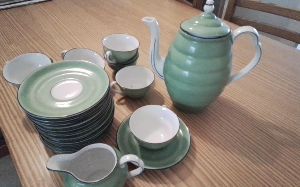 Vintage koffieservice Mosa Maastricht, Ophalen of Verzenden, Zo goed als nieuw, Effen, Kop(pen) en/of Schotel(s)