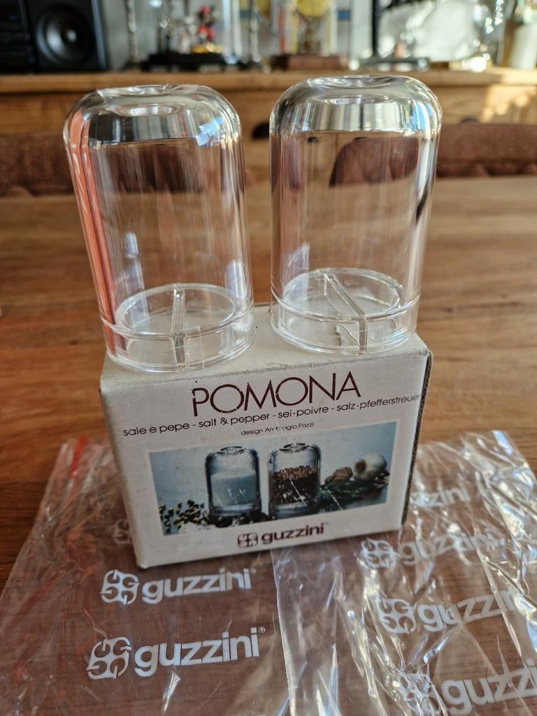 Vintage Guzzini Pomona zout en peper vat, Ophalen of Verzenden