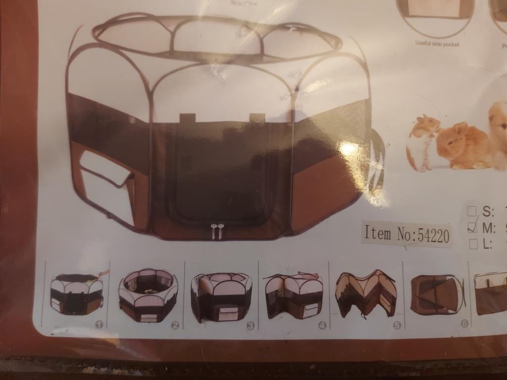 Parc de jeux pour animaux moyen  de 92/92/49cm