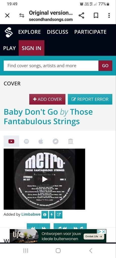Those Fantabulous Strings  Gezocht bied minstens 75€ !!!, Ophalen of Verzenden