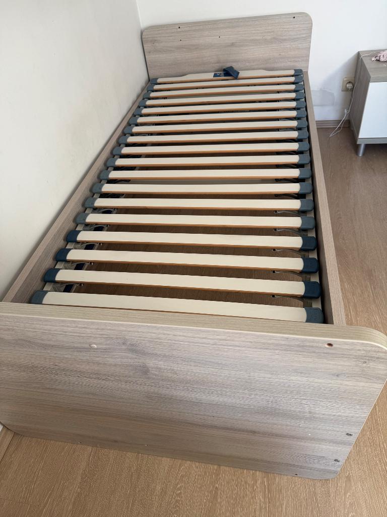 Lattenbodem verstelbaar 90x200 beka, Ophalen, 90 cm, Eenpersoons, Zo goed als nieuw