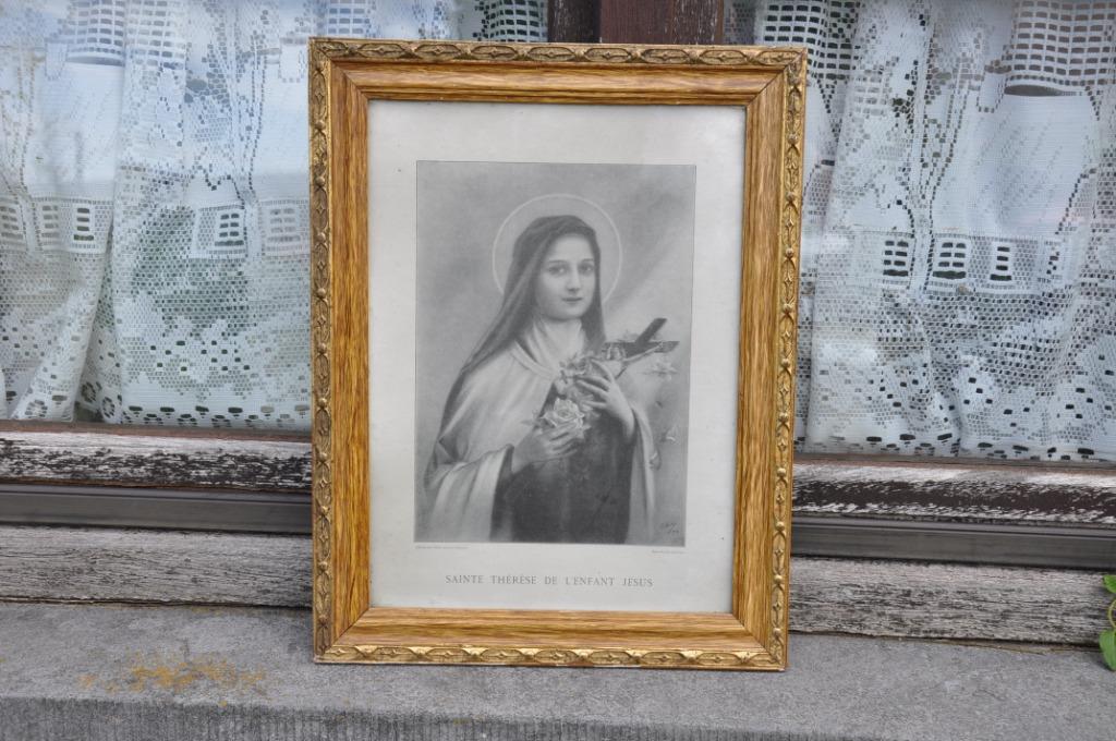 gravure sainte therese de lisieux encadrée, Antiquités & Art, Antiquités | Objets religieux, Enlèvement ou Envoi