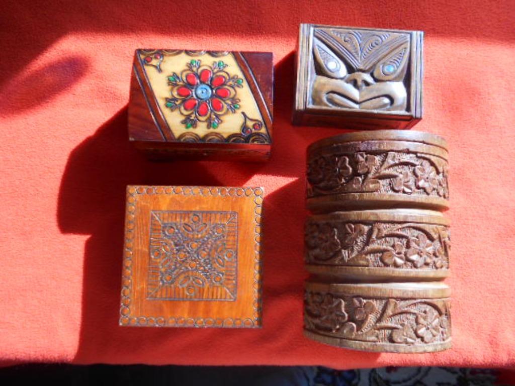 artisanat en bois, Nouvelle-Zélande, Inde, bali etc., Antiquités & Art, Art | Sculptures & Bois, Enlèvement ou Envoi