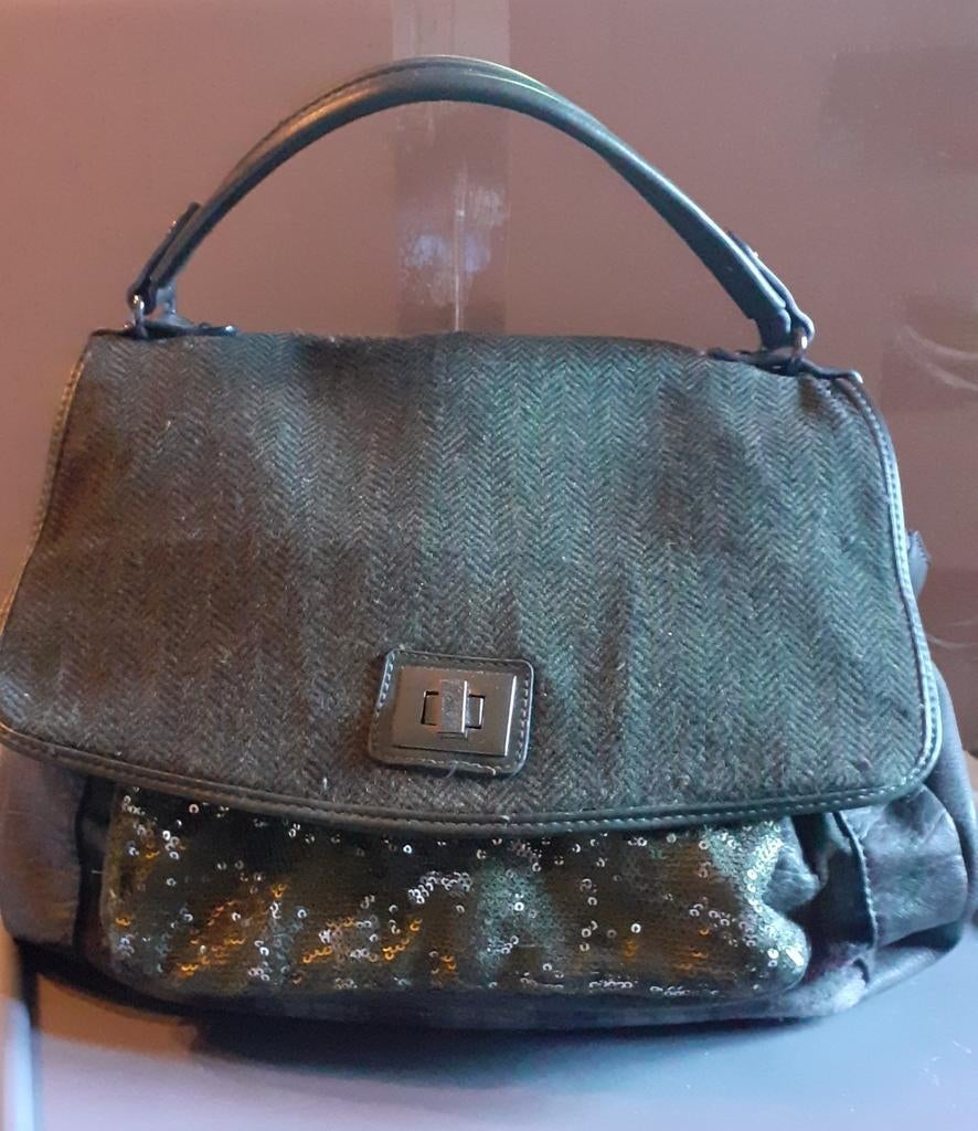 Grand sac à main couleur vert, Ophalen of Verzenden, Gebruikt, Groen, Handtas