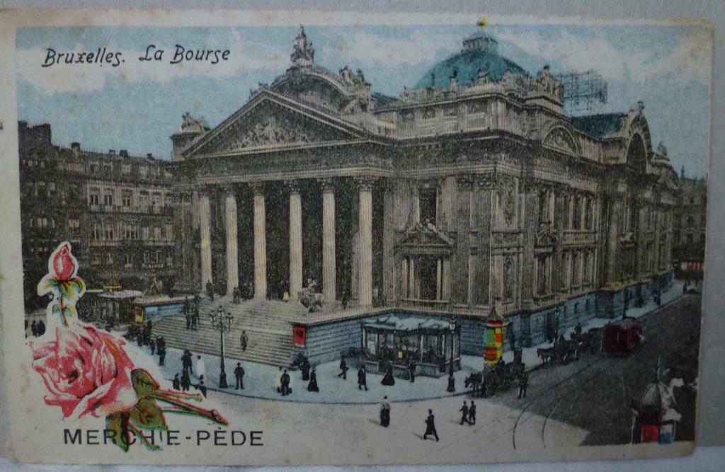 Brussel  Bruxelles  La Bourse, Envoi, Non affranchie, Bruxelles (Capitale)