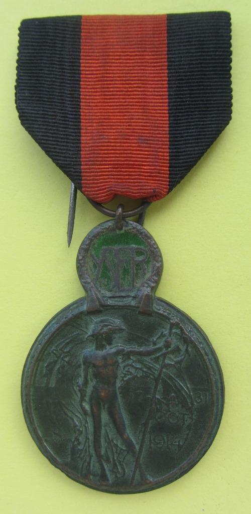 Yser Medaille 1914 - Belgie, Envoi, Armée de terre, Ruban, Médaille ou Ailes