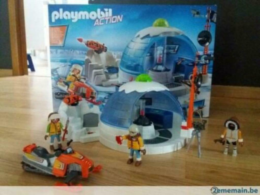 playmobil 9055 - quartier general des explorateurs polaires, Enlèvement, Comme neuf, Ensemble complet