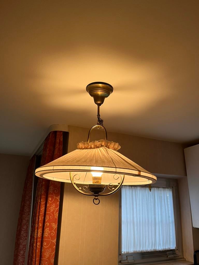 nostalgische lamp, Huis en Inrichting, Lampen | Kroonluchters, Ophalen, Zo goed als nieuw