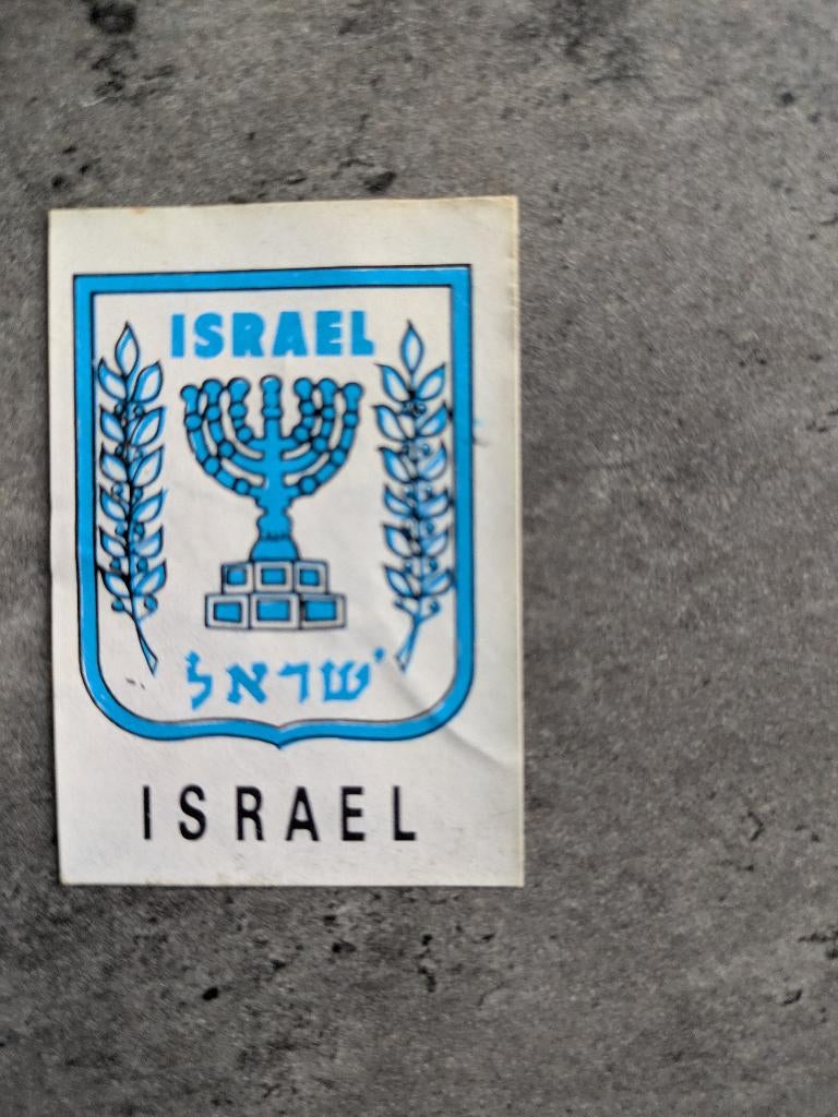 Badge autocollant Panini WORLD CUP MEXICO 70 EMBLEM Israel, Envoi, Autocollant