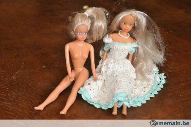 lot barbie robe crochet, Ophalen of Verzenden, Gebruikt, Barbie