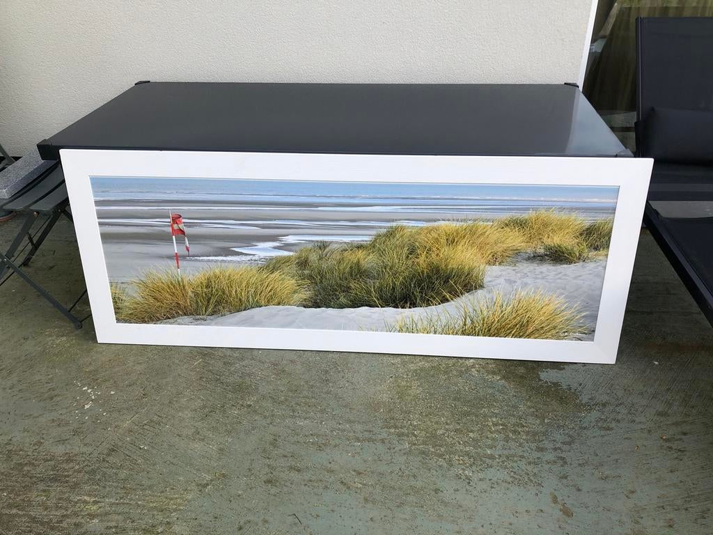 Cadre avec représentation d’un paysage de la mer du Nord, Maison & Meubles, Enlèvement, Utilisé