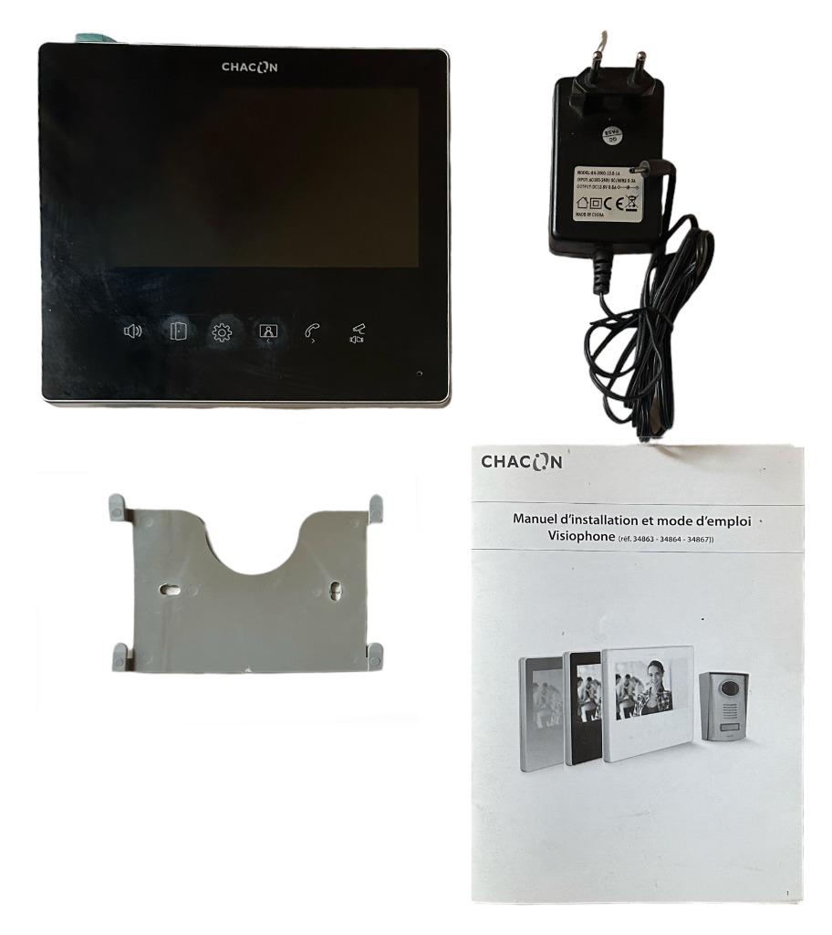 Chacon – Écran 7" Ultra Slim – Noir – Pour Visiophone (réf., Enlèvement ou Envoi, Utilisé