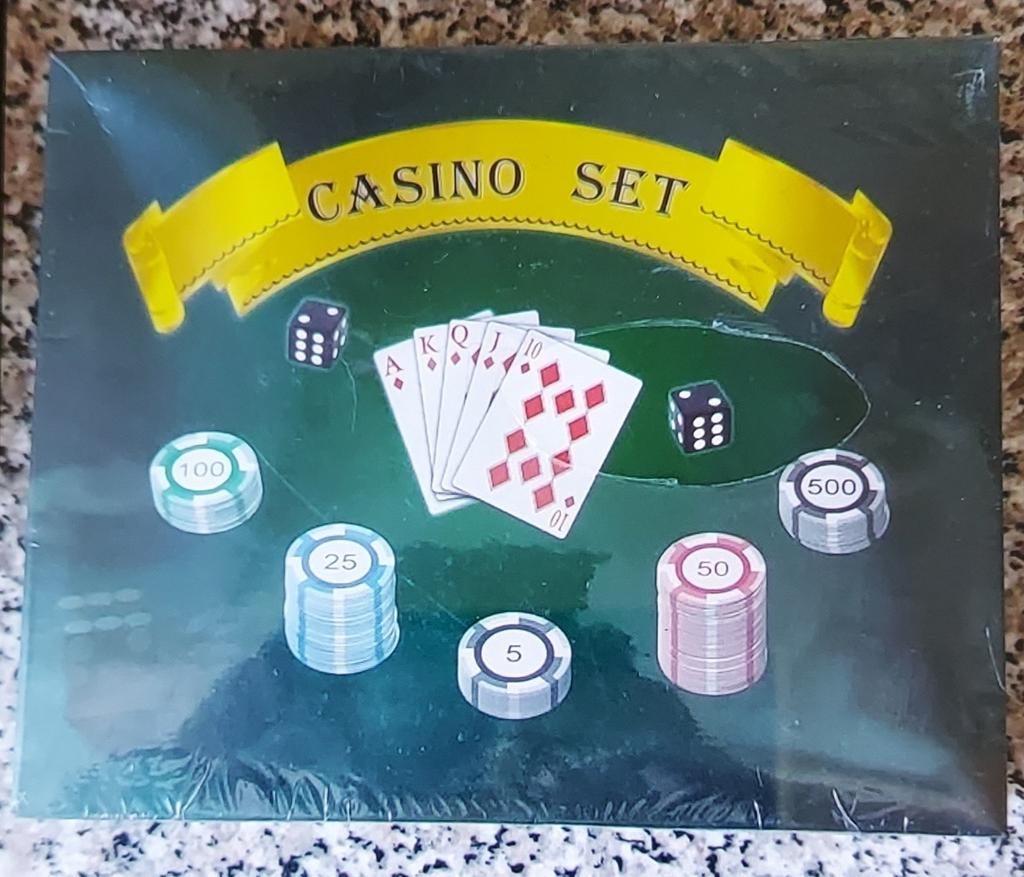 Jeu casino set poker set neuf, Enlèvement ou Envoi, Comme neuf