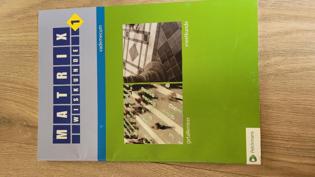 Matrix1 wiskunde vademecum, Livres, Enlèvement, Utilisé, Enseignement secondaire inférieur, Pelckmans