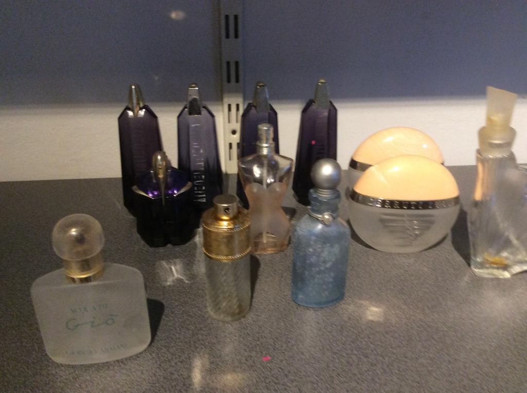 Lot lege parfumflessen, Ophalen of Verzenden, Gebruikt, Parfumfles