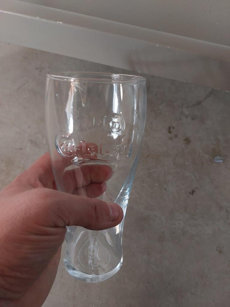 Deens Carlsberg bierglas, Ophalen of Verzenden, Zo goed als nieuw, Bierglas