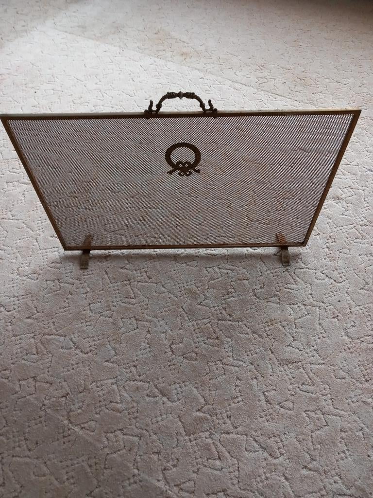 Haardscherm op pootjes voor open haard 68cm x 47cm, Huis en Inrichting, Haarden, Ophalen, Zo goed als nieuw