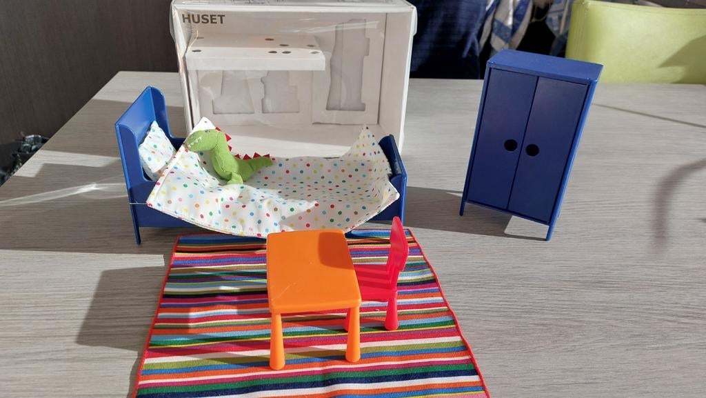 Poppenhuis meubels slaapkamer, Enlèvement ou Envoi, Comme neuf, Maison de poupées