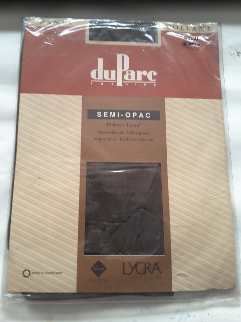 panty collant duParc semi-opac 30 den. + lycra Small Romance, Enlèvement ou Envoi, Neuf, Brun, Panty