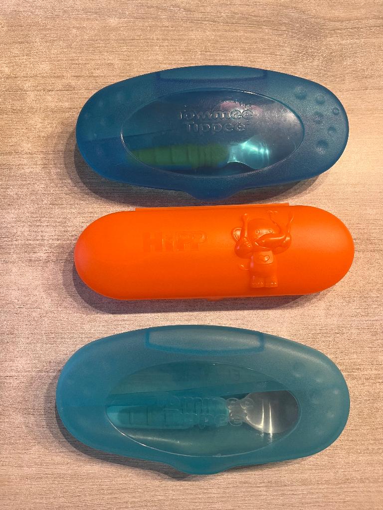 3 opbergdoosje met lepeltjes, Ophalen of Verzenden, Gebruikt