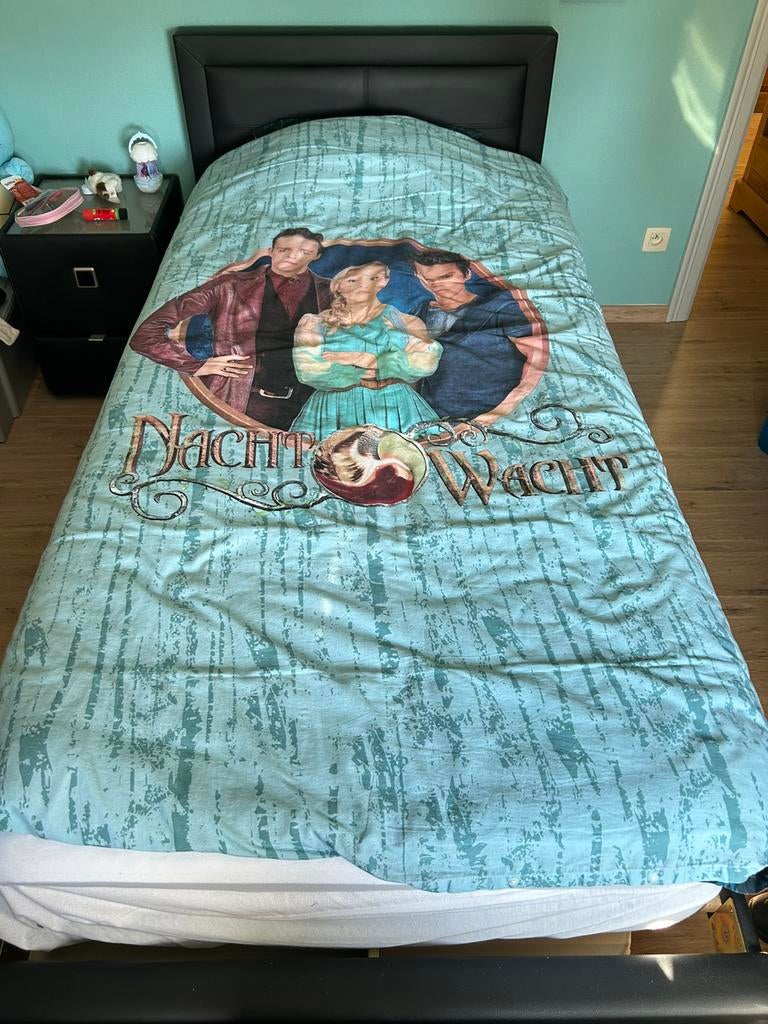 Bed ( 1 persoonsbed met 2e uitschuifbaar bed, Ophalen, Zo goed als nieuw
