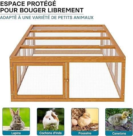 Clapier à lapins XXL | LIVRAISON GRATUITE, Neuf, -, Niche, -