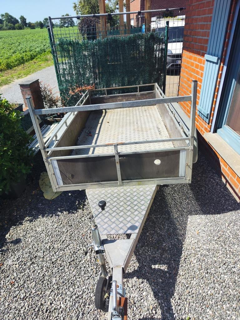TE HUUR dubbelas aanhangwagen 750kg, Ophalen