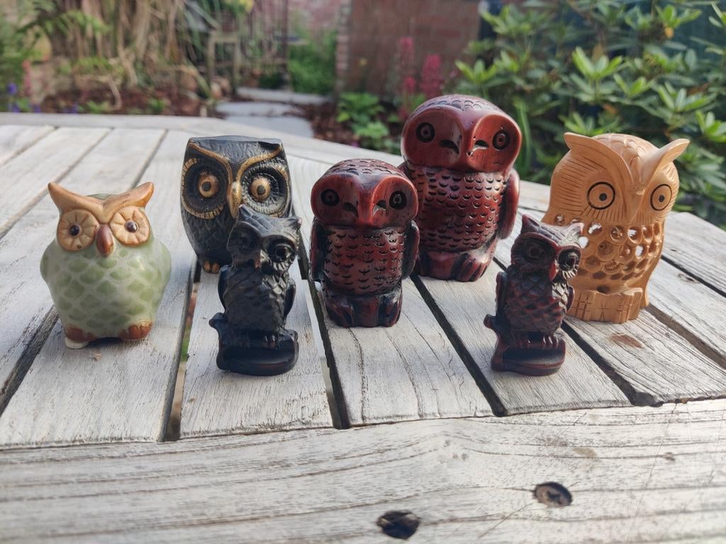 Collectie uilen beeldjes, Ophalen
