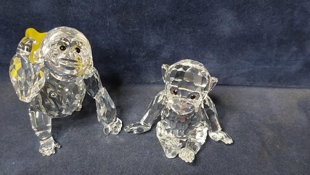 2 gorilles Swarovski, Enlèvement, Utilisé, Figurine