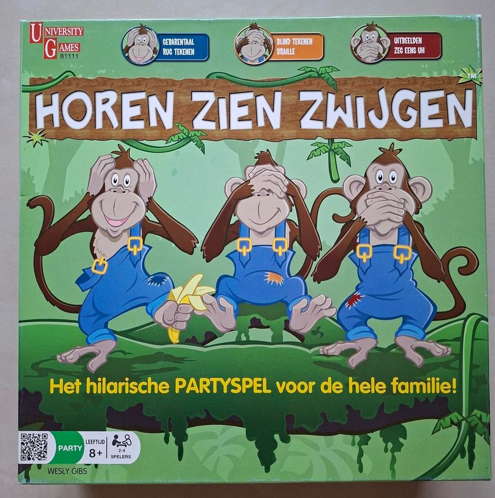 Gezelschapsspel : Horen Zien Zwijgen, Ophalen, Zo goed als nieuw, University games