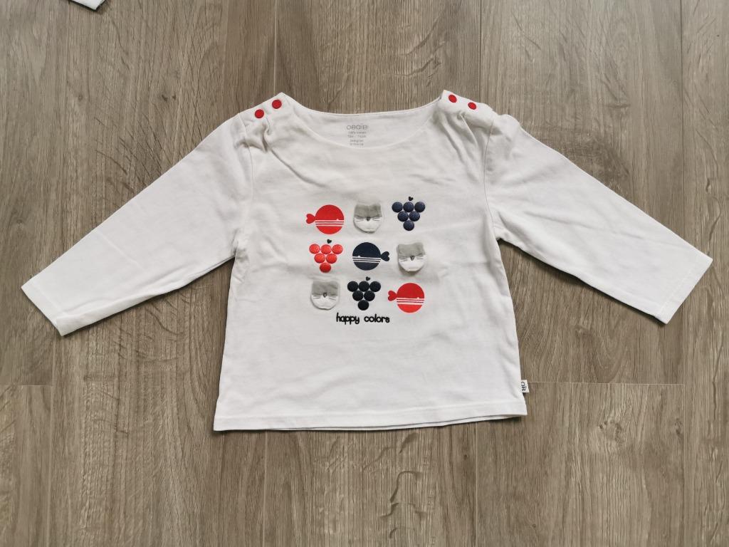 Longsleeve Okaïdi - maat 74, Okaïdi, Meisje, Ophalen of Verzenden, Zo goed als nieuw