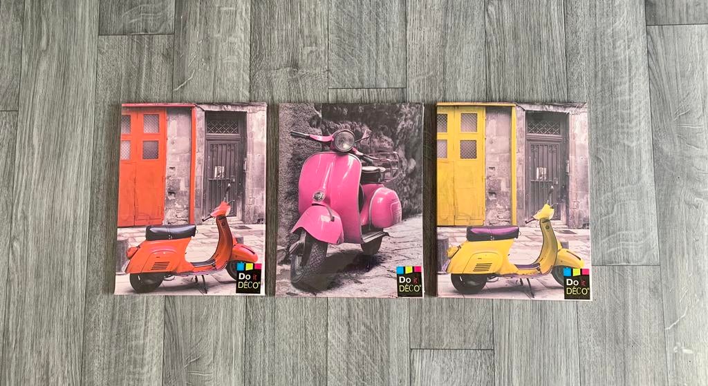 Trois toiles scooter neuves !, Nieuw