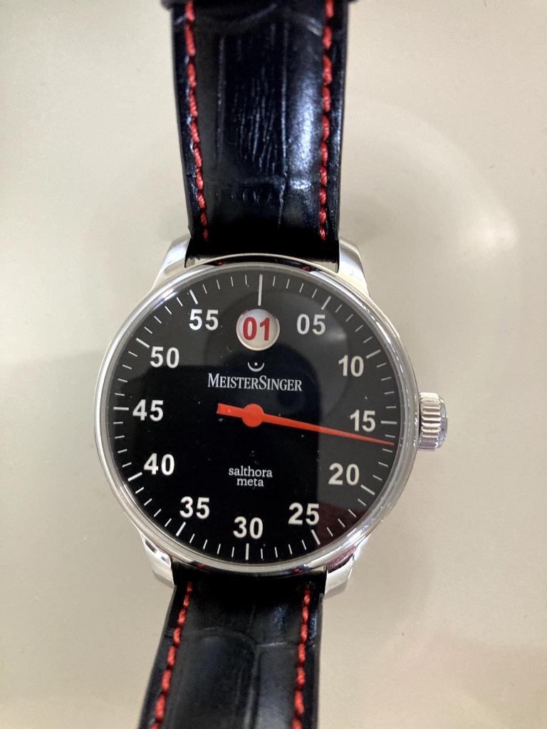 MeisterSinger Salthora Meta, Montre-bracelet, Autres marques, Enlèvement ou Envoi, Cuir
