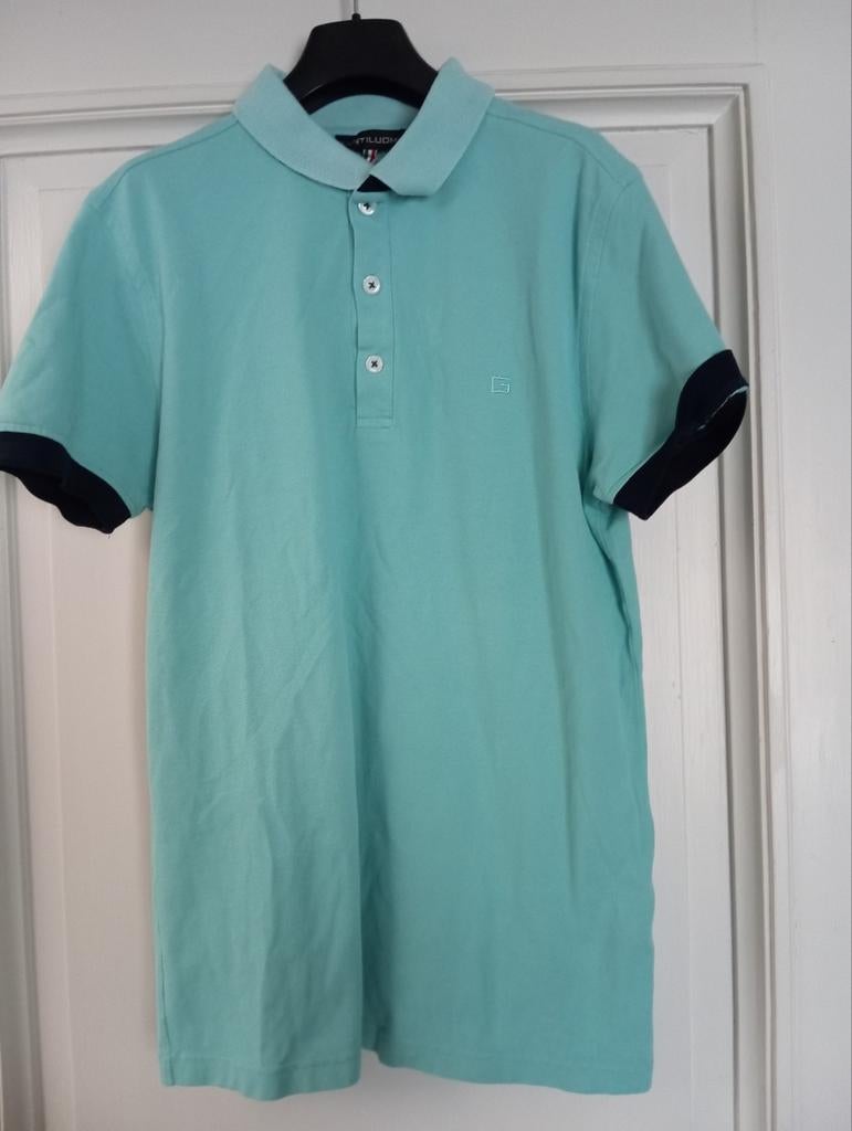 GENTILUOMO - polo vert menthe, taille L, Enlèvement ou Envoi, Comme neuf, Taille 52/54 (L)