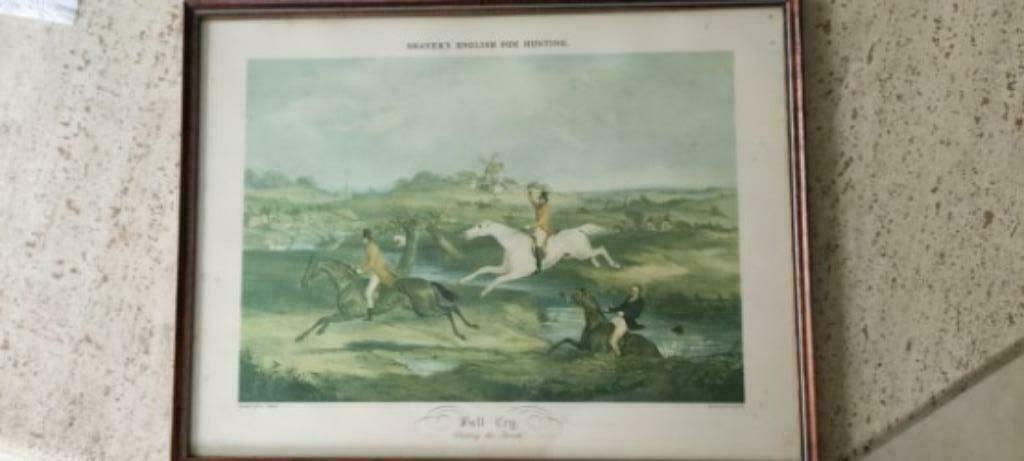 SHAYER'S Engelse vossenjacht Print frame jaren 50/60, Antiek en Kunst, Ophalen of Verzenden
