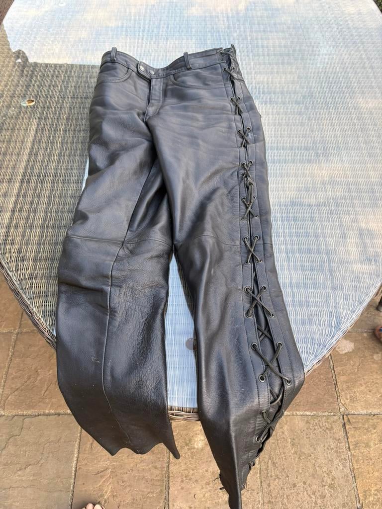 Lederen veterbroek Richa, Enlèvement, Seconde main, Pantalon | cuir, Richa