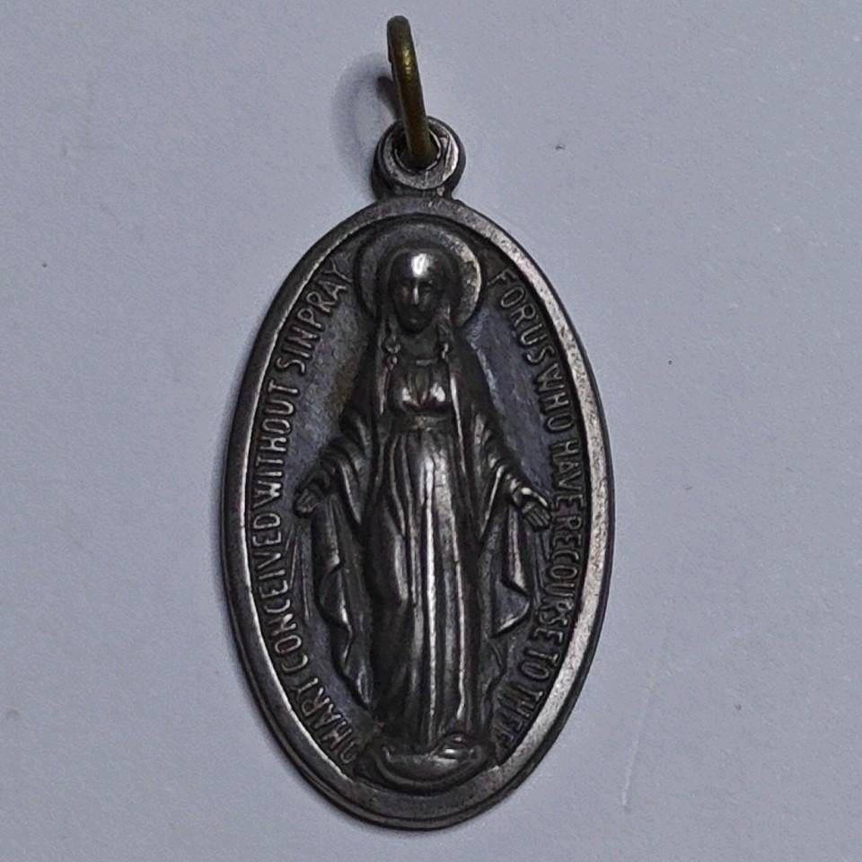 Medaille van de Heilige Maagd Maria Miraculeuze Italië, Ophalen of Verzenden, Zo goed als nieuw, Christendom | Katholiek